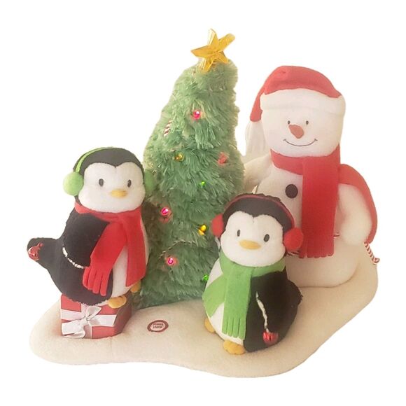 2006 Hallmark Jingle Pals Very Merry Trio Snowman Penguin Christmas Tree - Picture 2 of 13